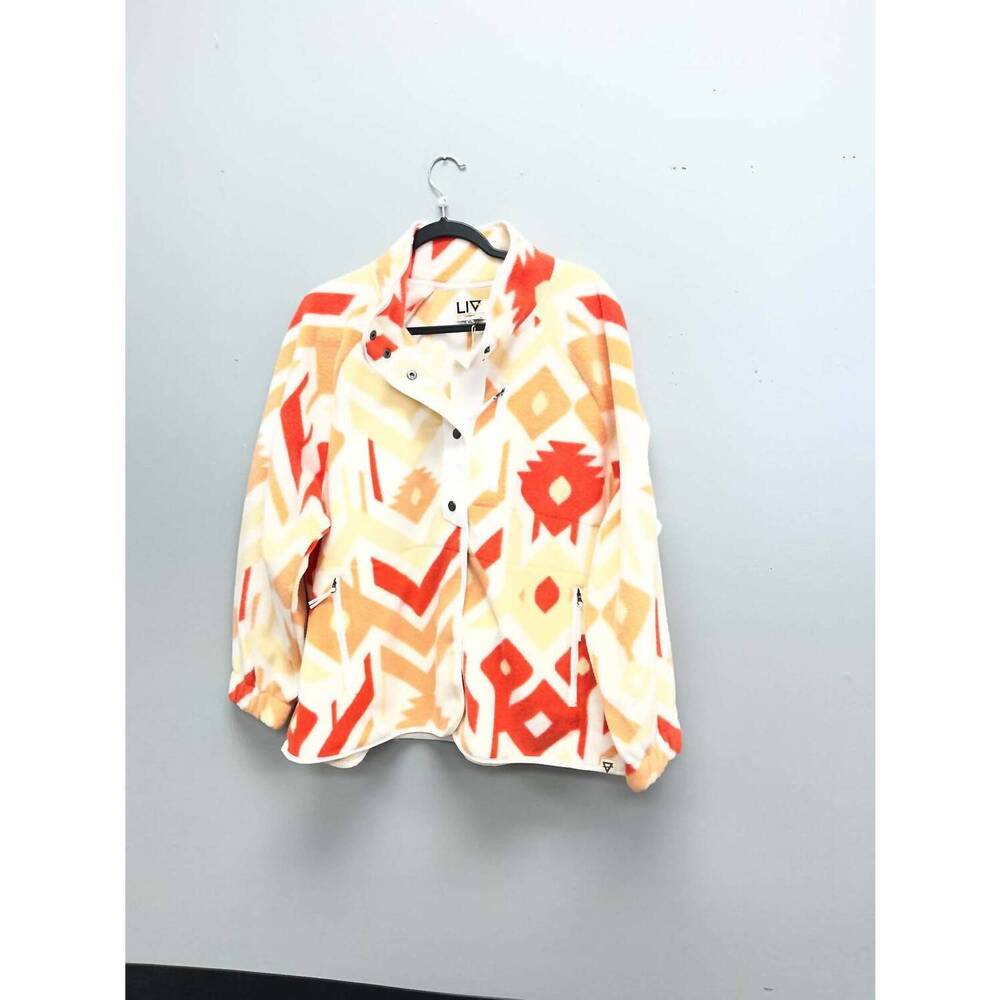 NEW LIV OUTDOORS women's dusk printed jacket in nectarine